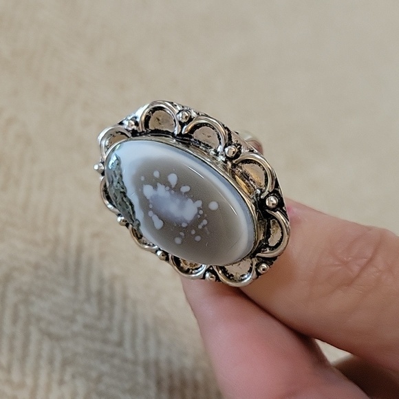 OWYHEE OPAL STATEMENT RING - Picture 2 of 9